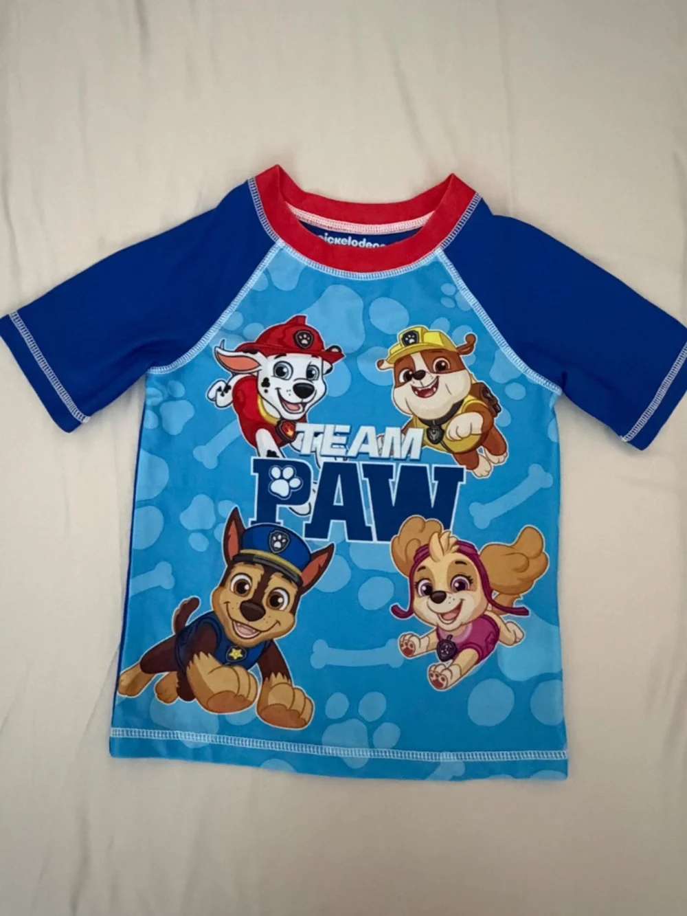 PAW Patrol Boys 2-Piece Rash Guard Swim Set Size 5/6